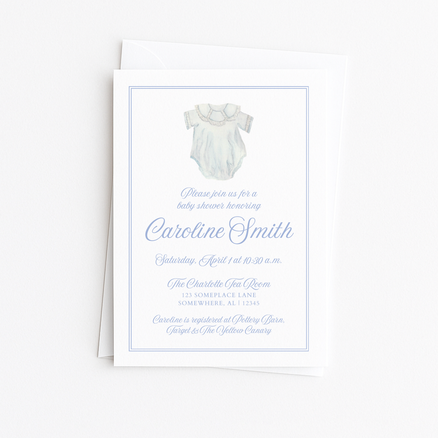 Baby Boy Bubble Baby Shower Invitation