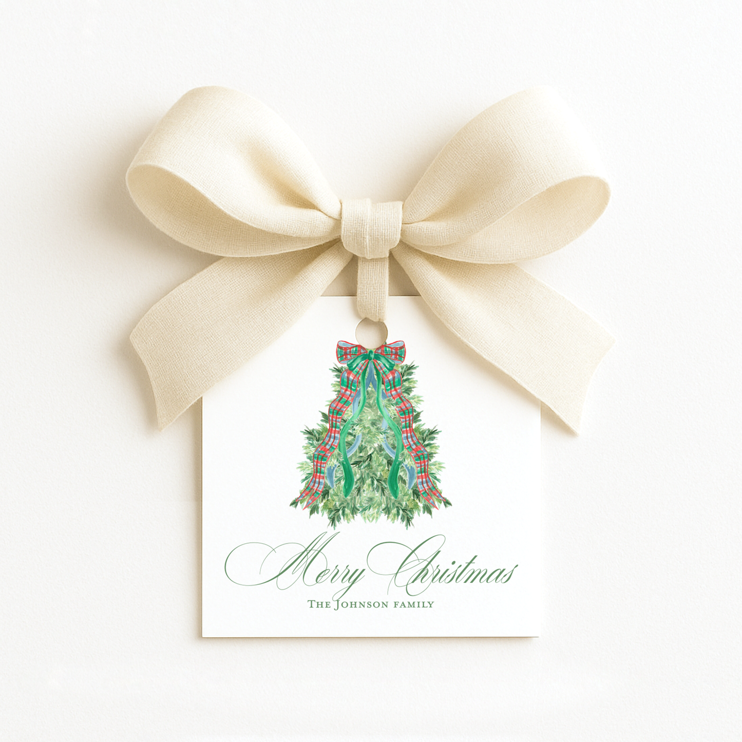 Square Christmas Gift Tags