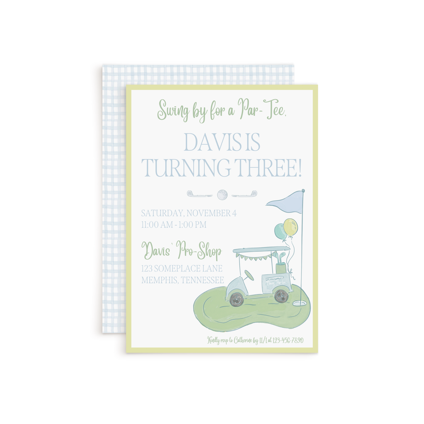 Par-tee Golf Invitation #7