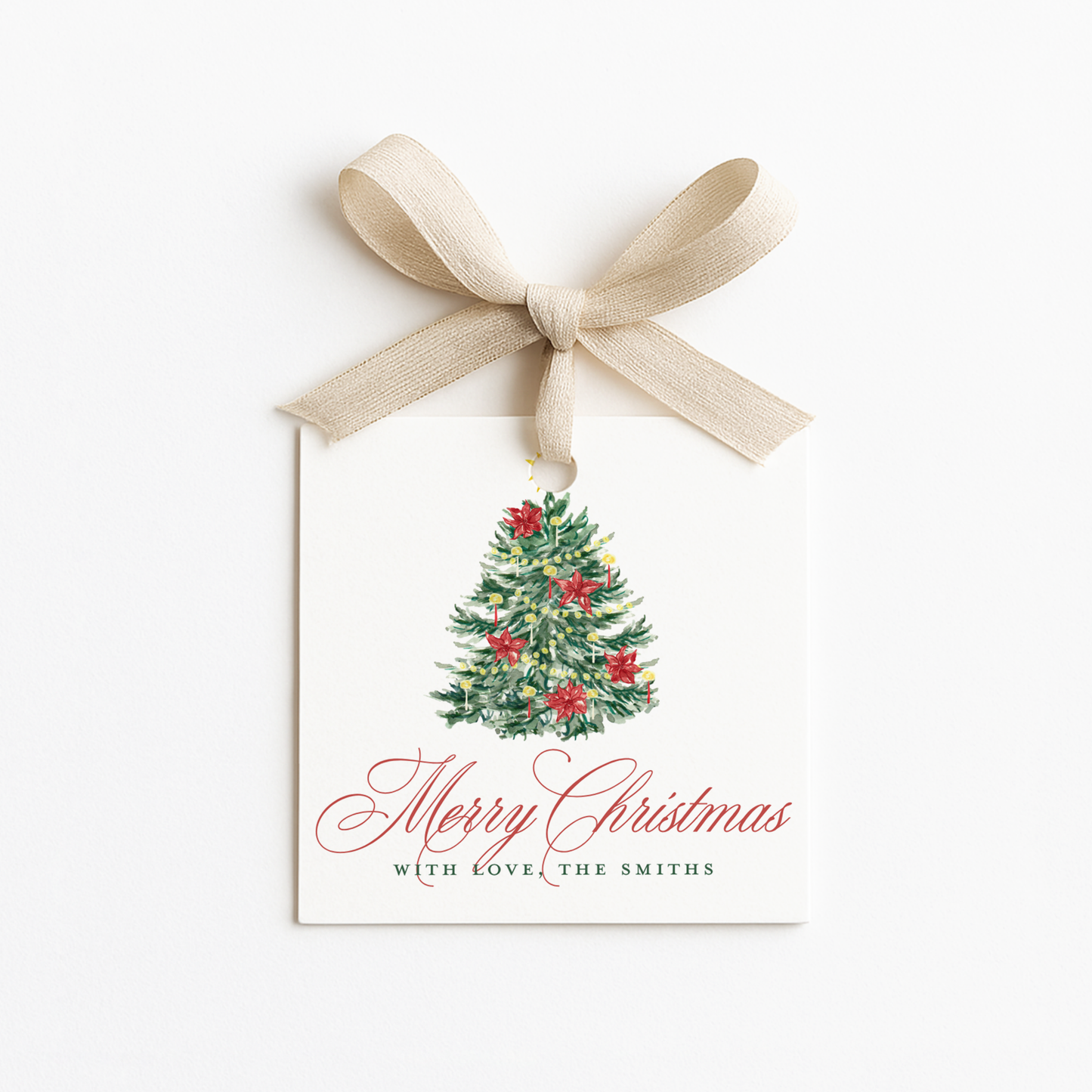 Square Christmas Gift Tags