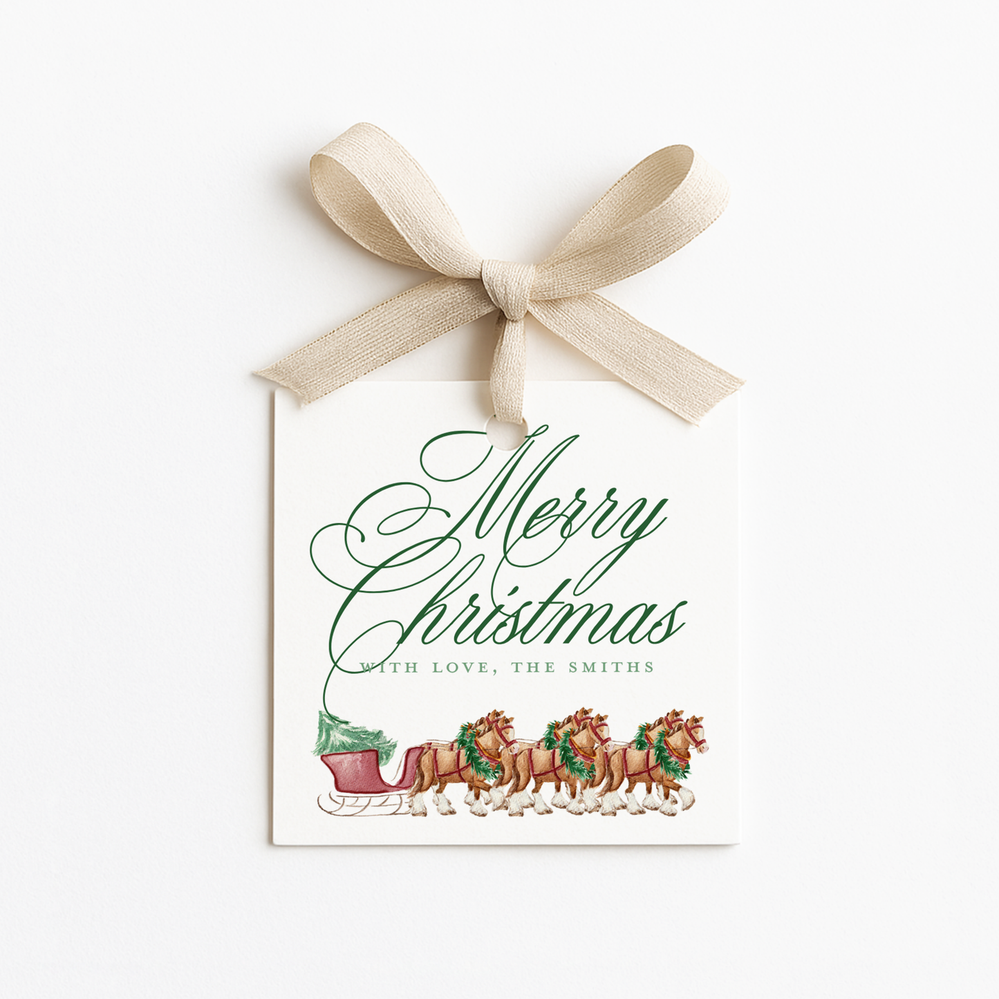 Square Christmas Gift Tags