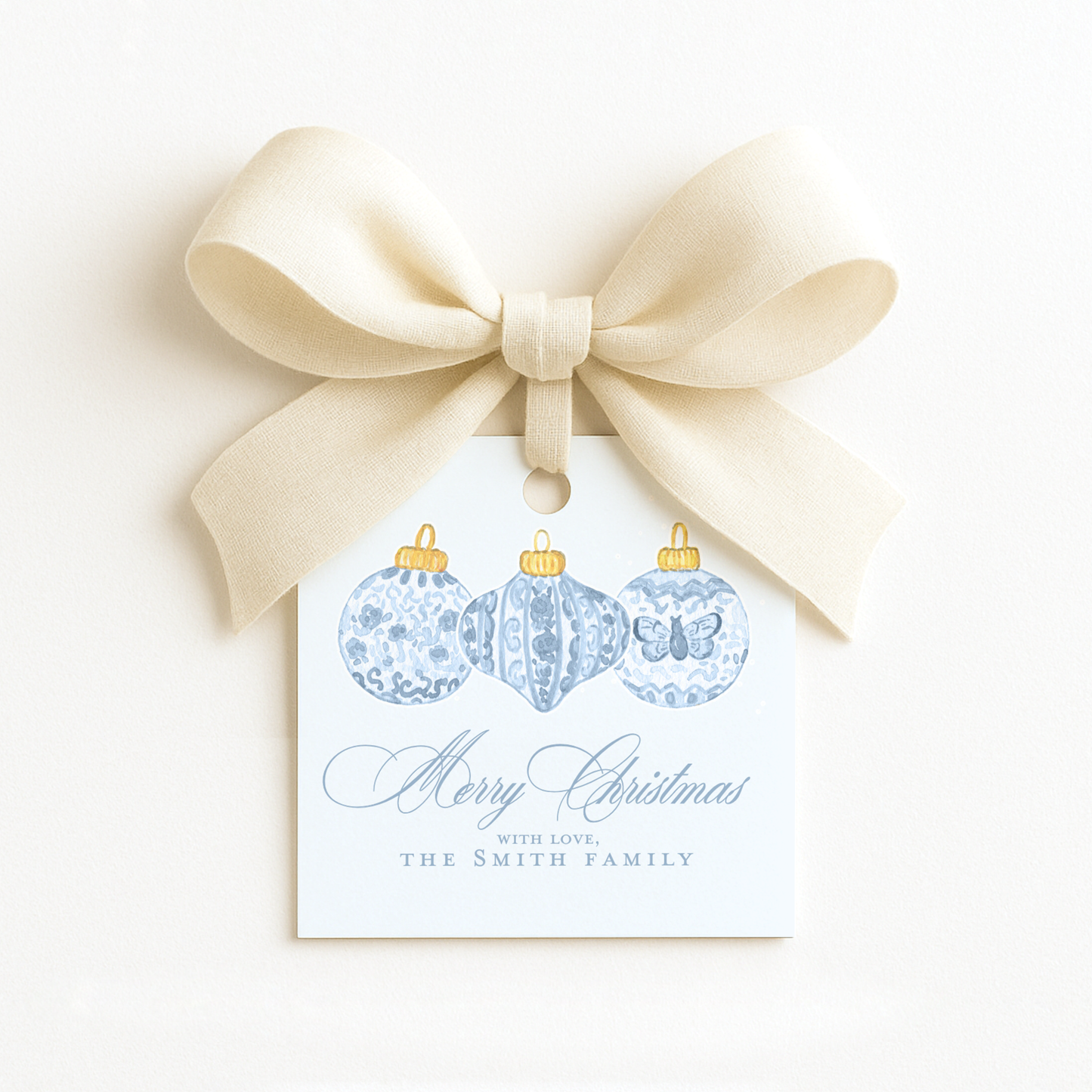 Square Christmas Gift Tags