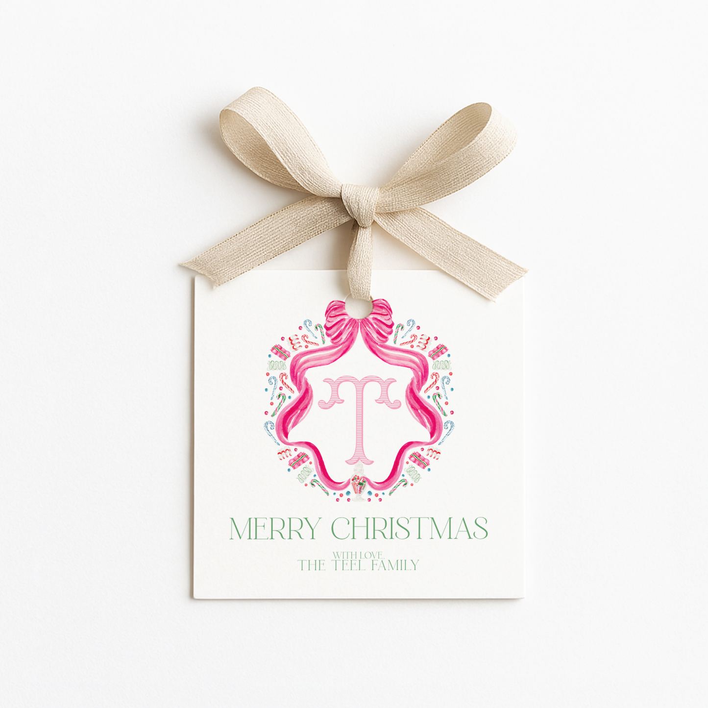 Square Christmas Gift Tags