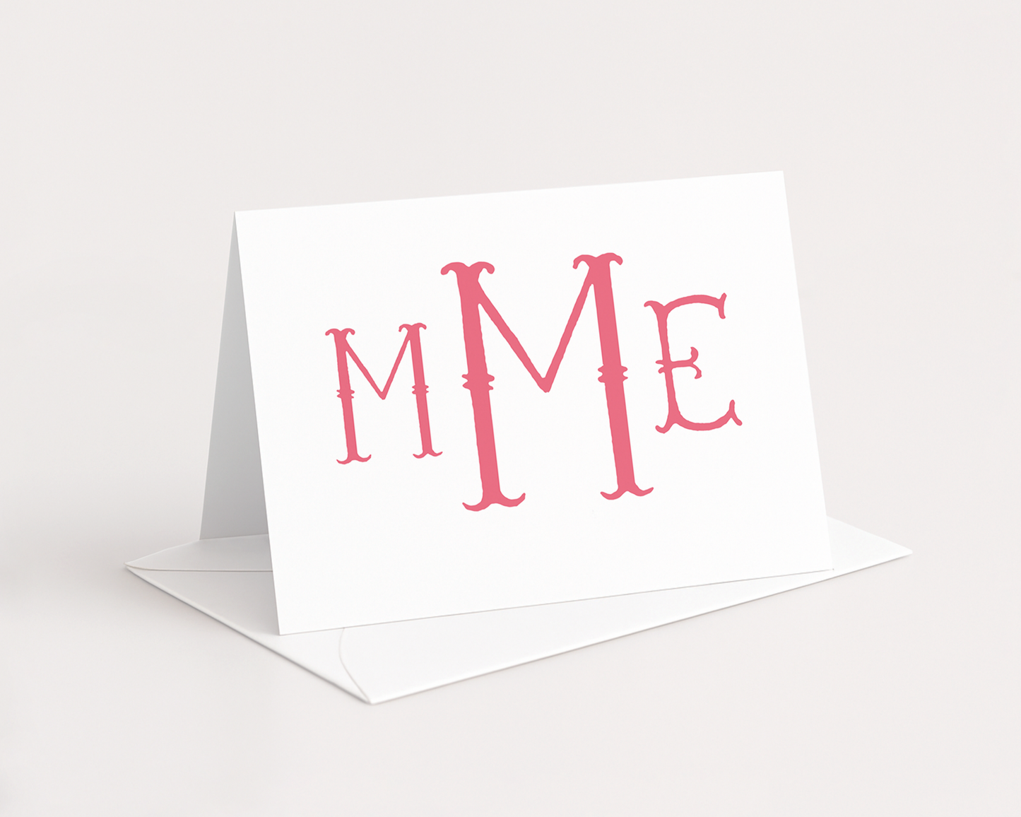 Folded Monogram Stationery