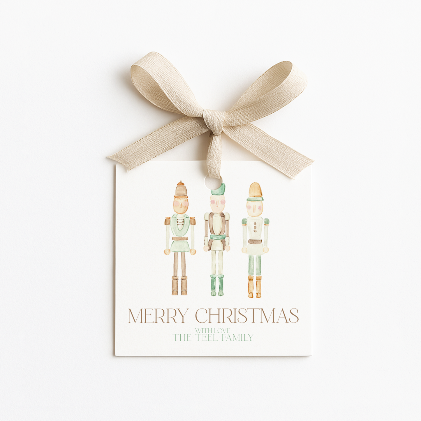 Square Christmas Gift Tags
