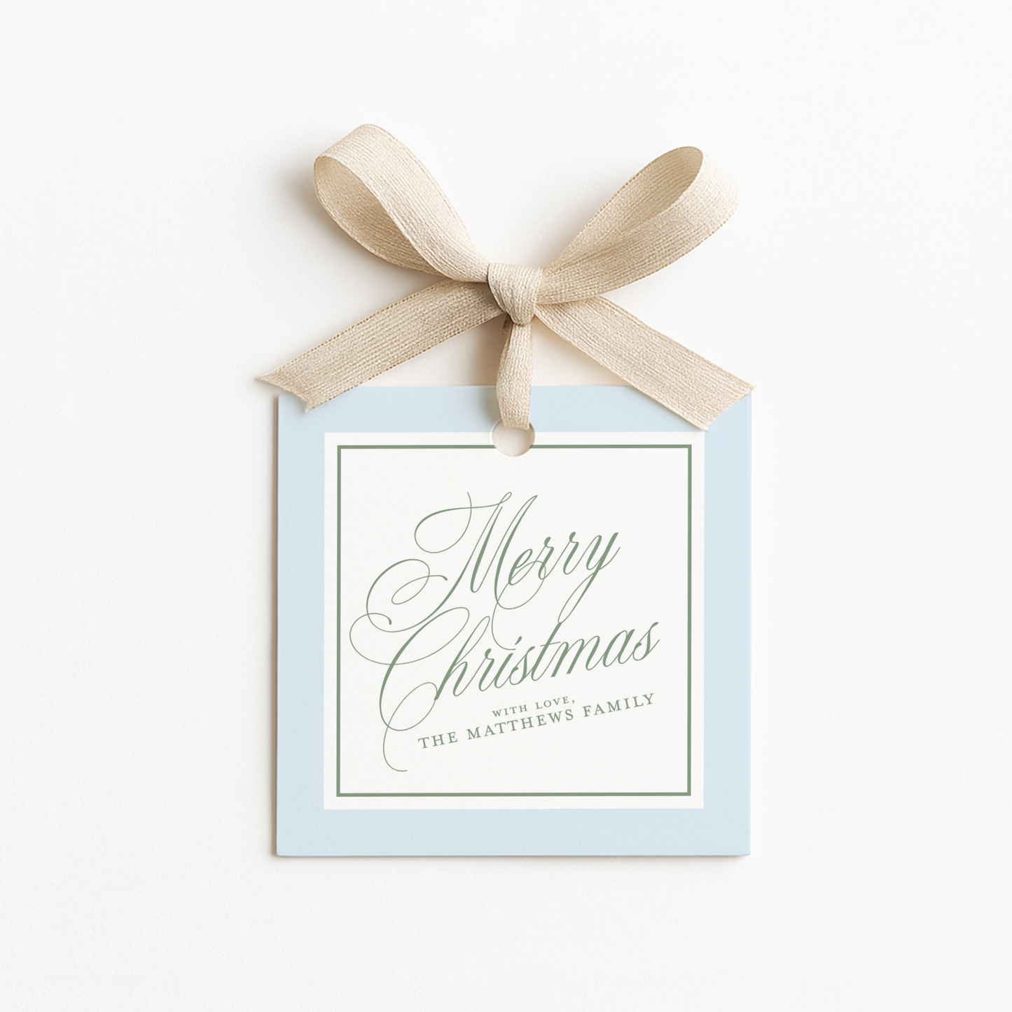 Square Christmas Gift Tags