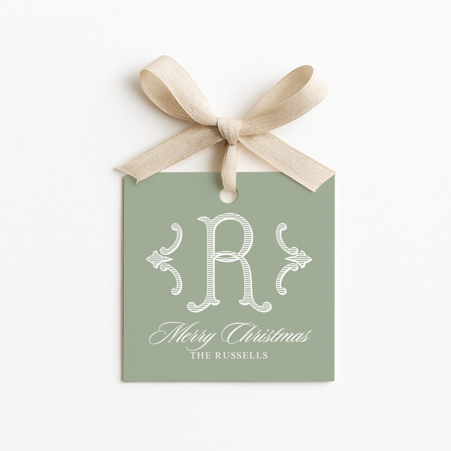 Square Christmas Gift Tags