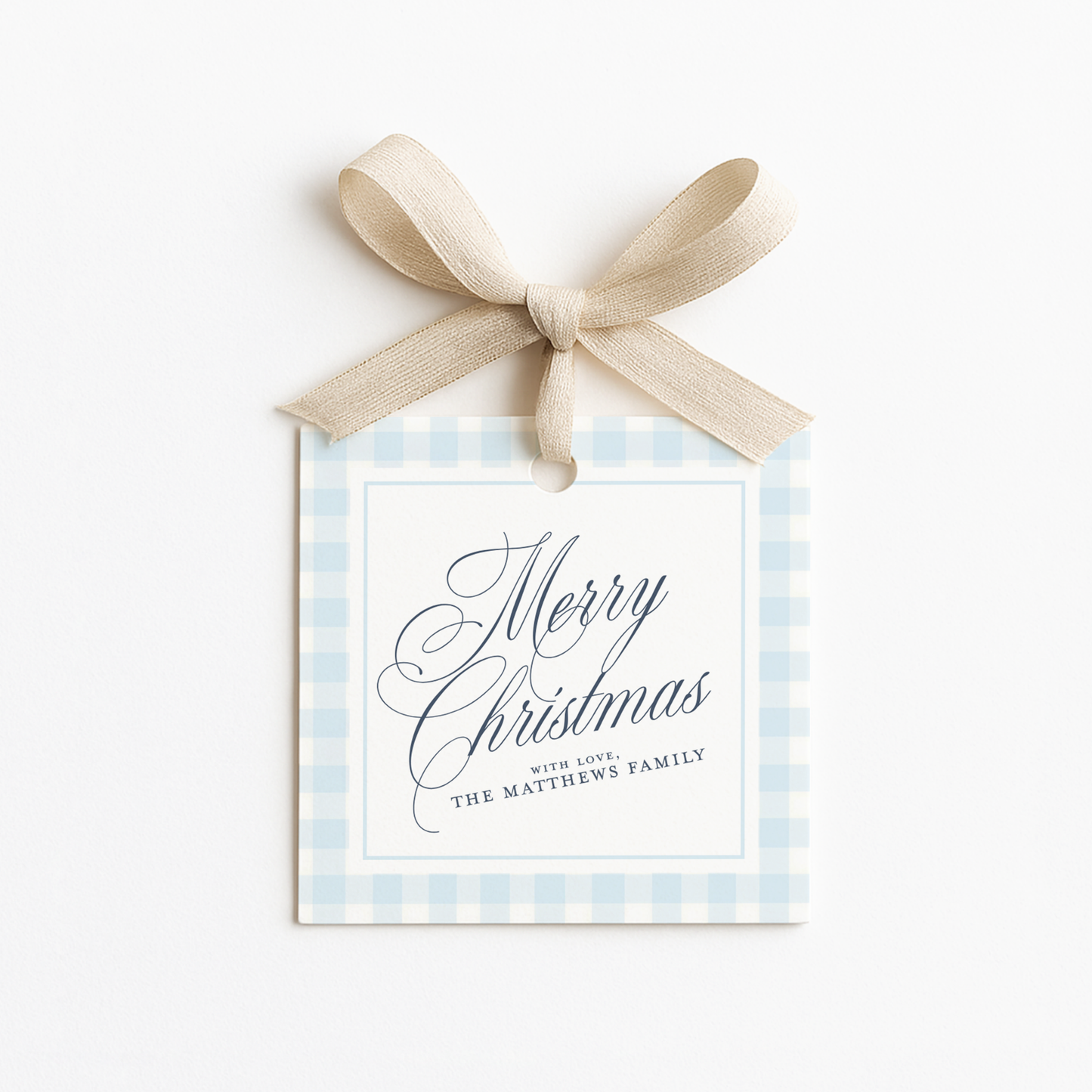 Square Christmas Gift Tags