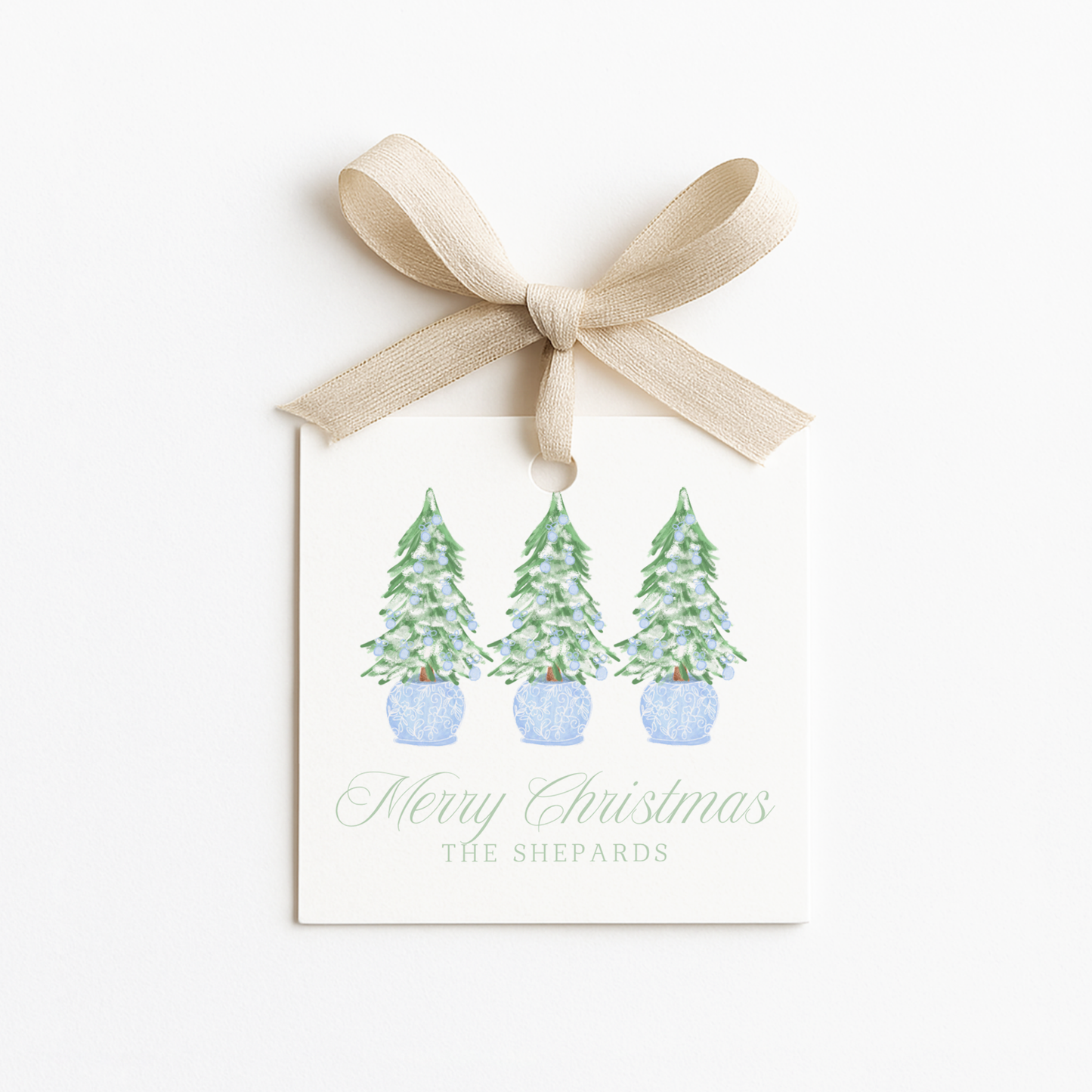 Square Christmas Gift Tags