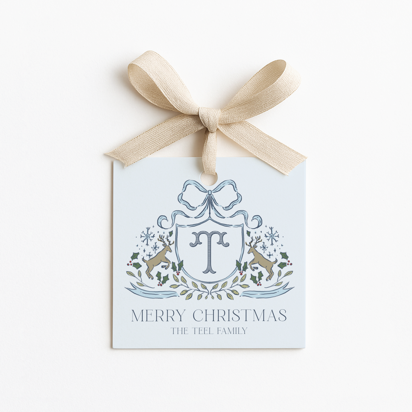 Square Christmas Gift Tags