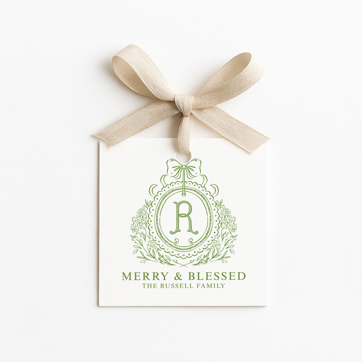 Square Christmas Gift Tags