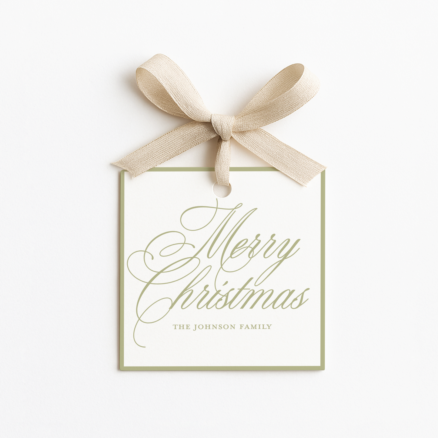 Square Christmas Gift Tags