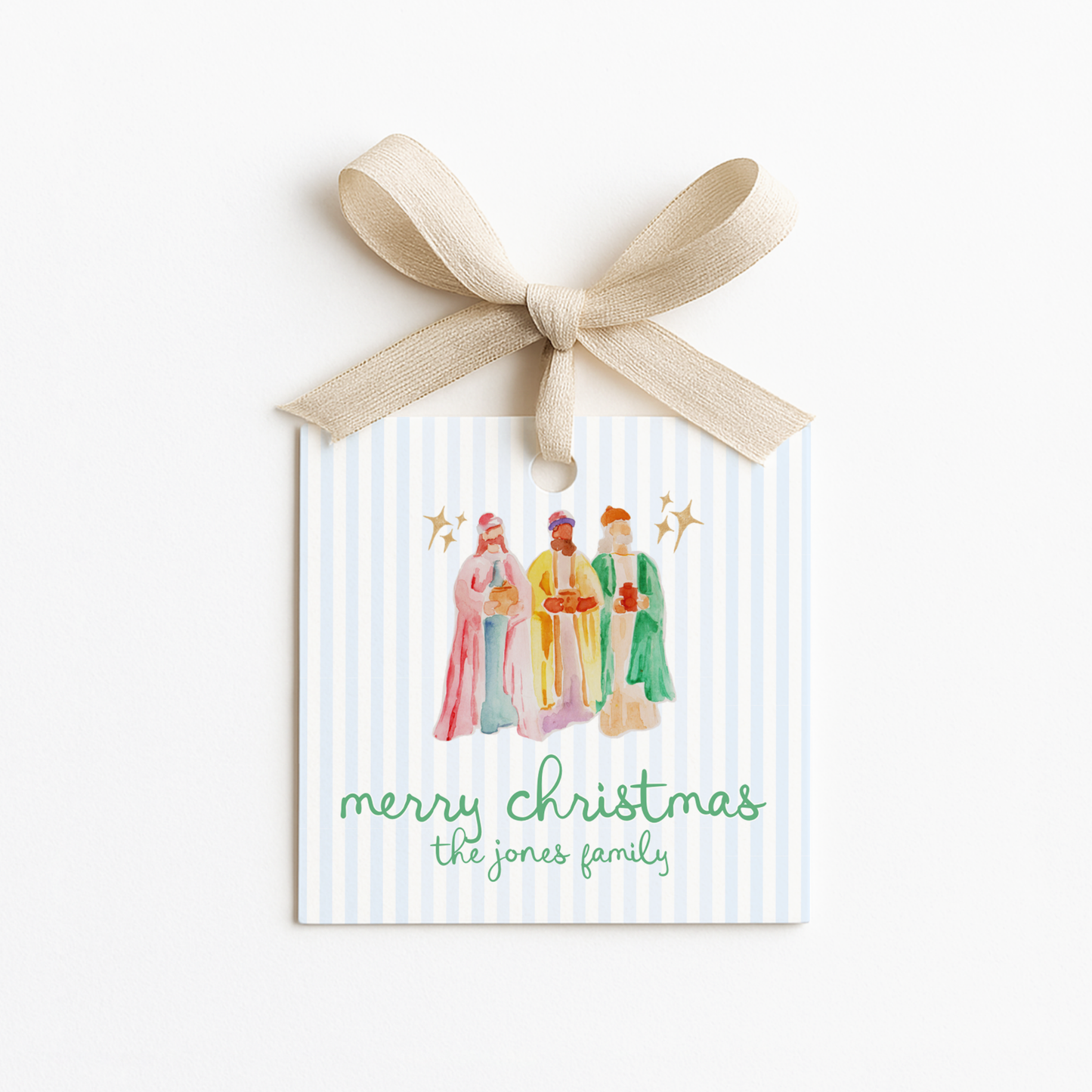 Square Christmas Gift Tags