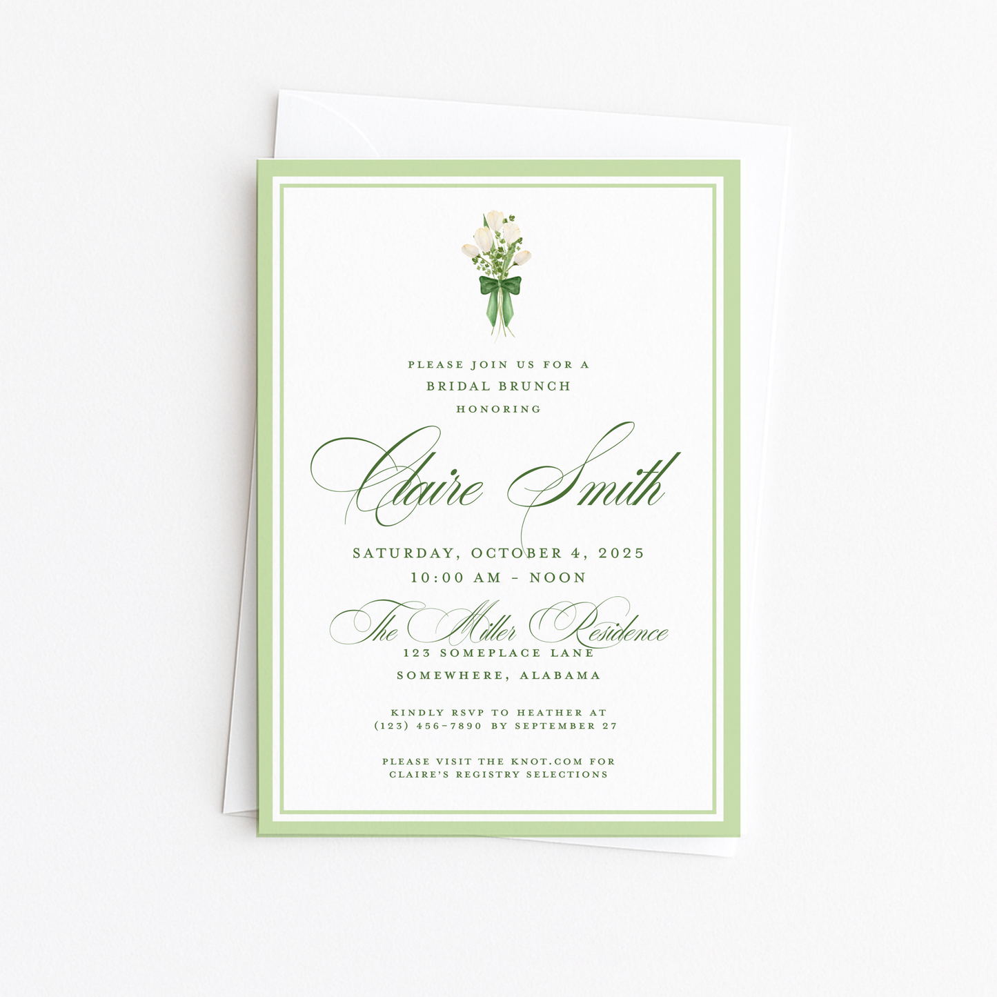 Bouquet Bridal Shower Invitation