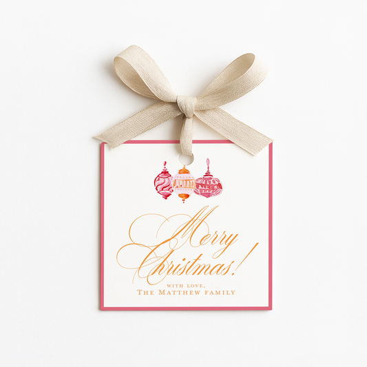 Square Christmas Gift Tags
