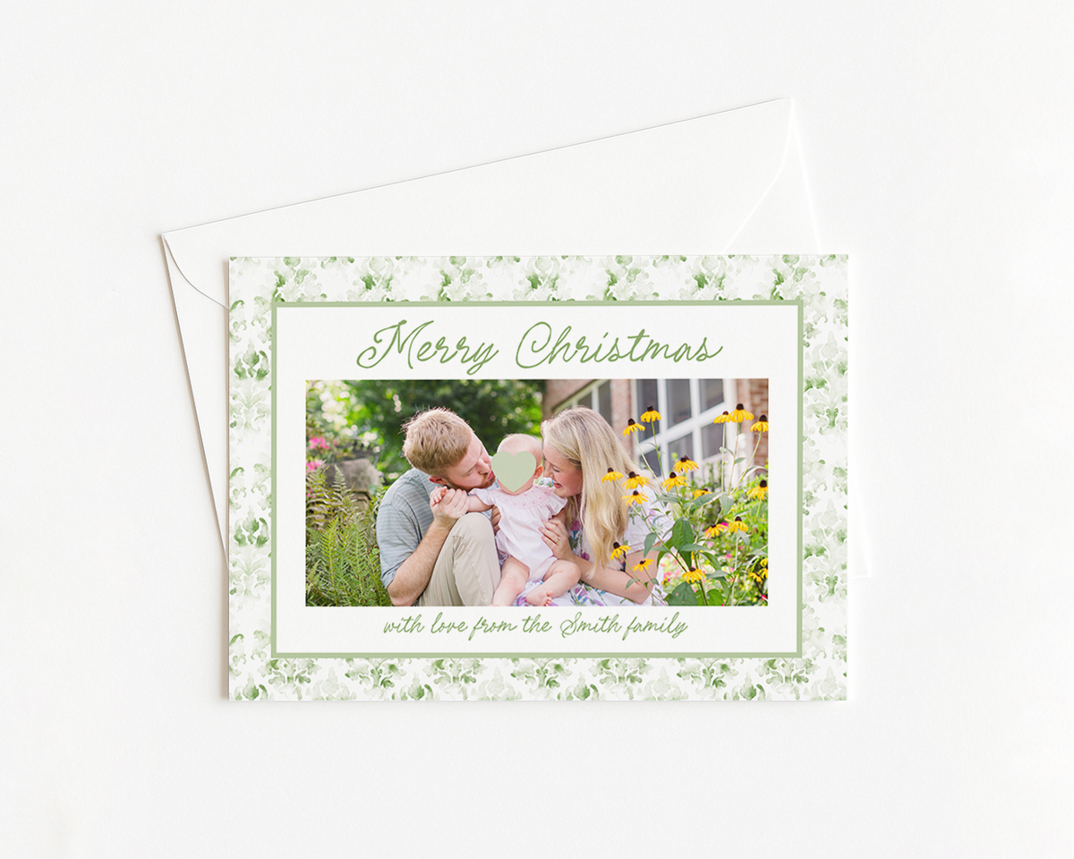 Green Floral Horizontal