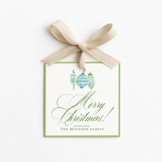 Square Christmas Gift Tags
