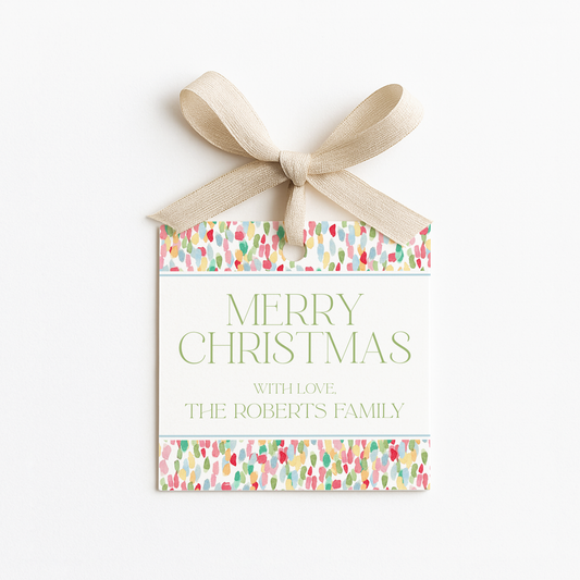 Square Christmas Gift Tags