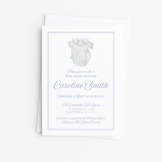 Baby Boy Bubble Baby Shower Invitation