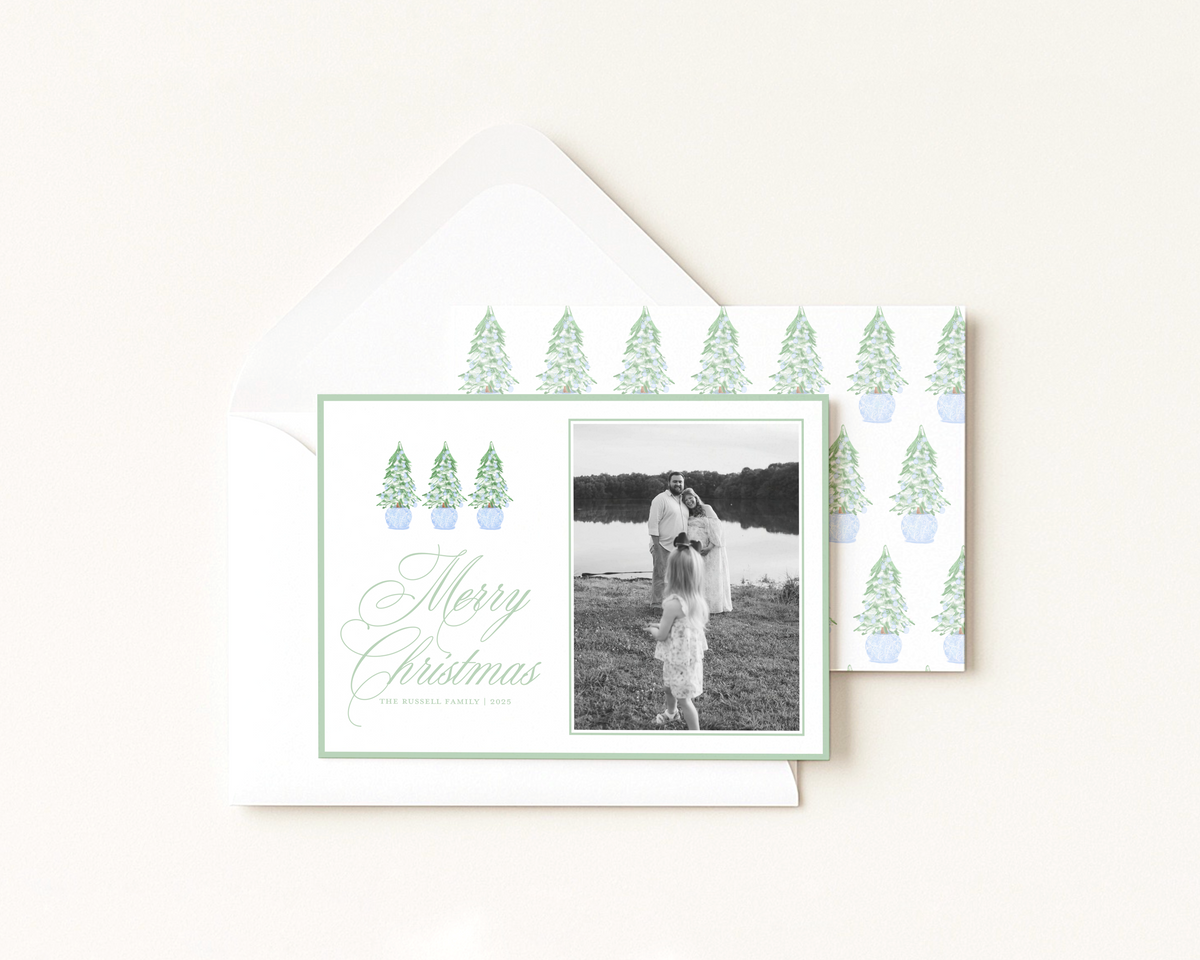 Blue & Green Tree Trio