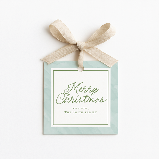Square Christmas Gift Tags