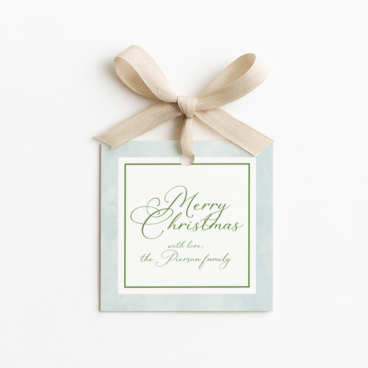 Square Christmas Gift Tags