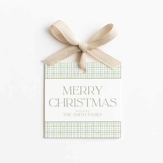 Square Christmas Gift Tags