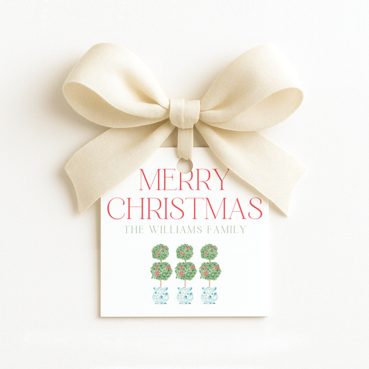 Square Christmas Gift Tags