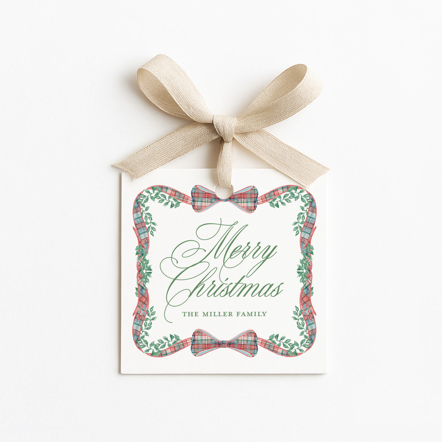 Square Christmas Gift Tags