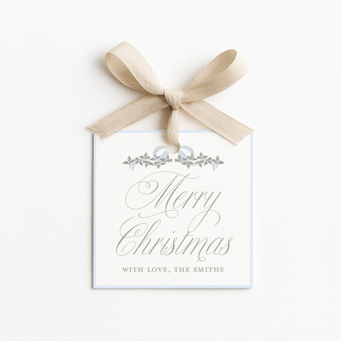 Square Christmas Gift Tags