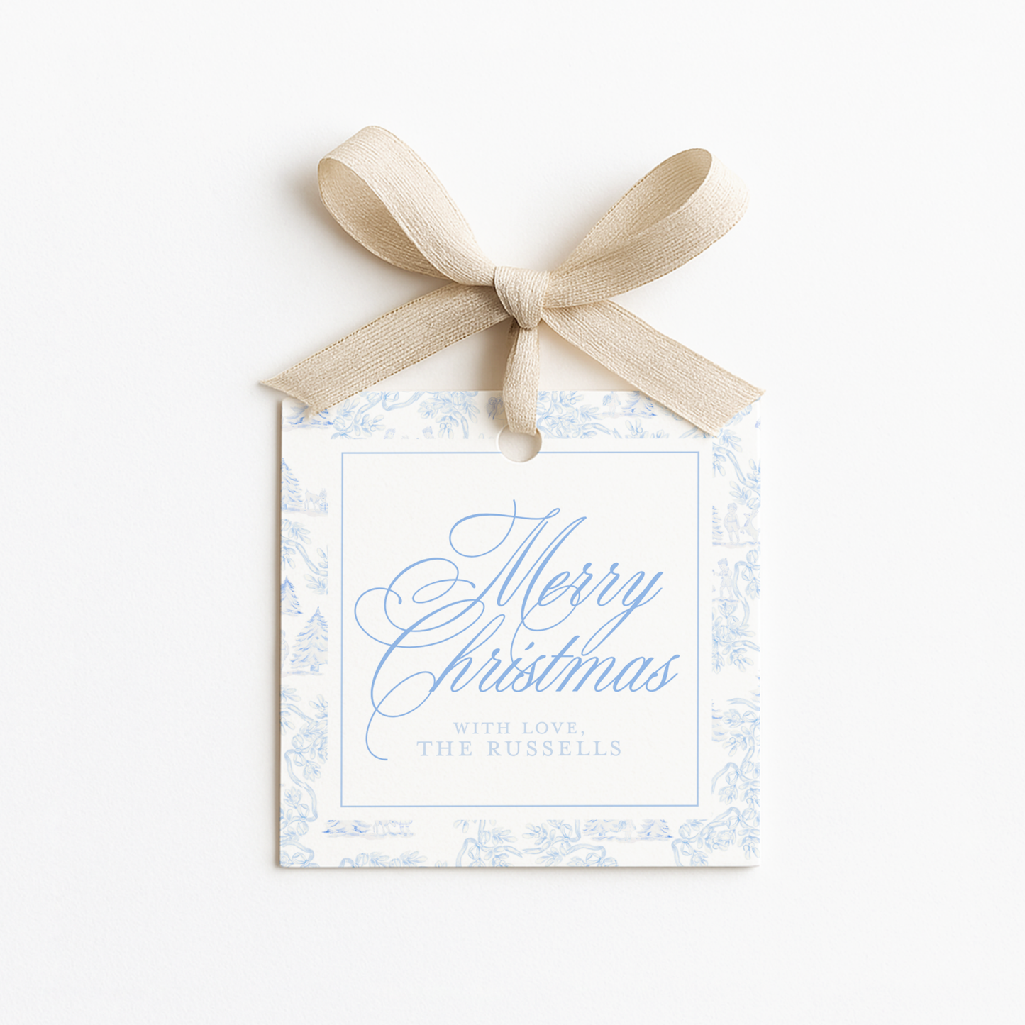 Square Christmas Gift Tags