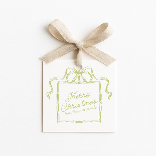 Square Christmas Gift Tags