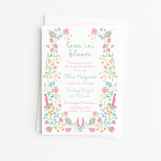 Love In Bloom Bridal Shower Invitation #2
