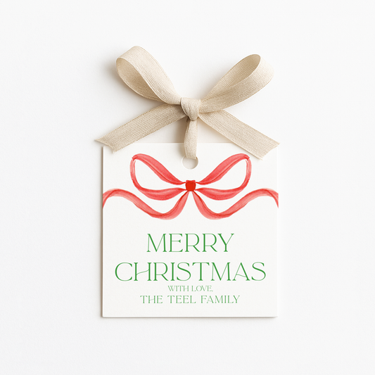 Square Christmas Gift Tags