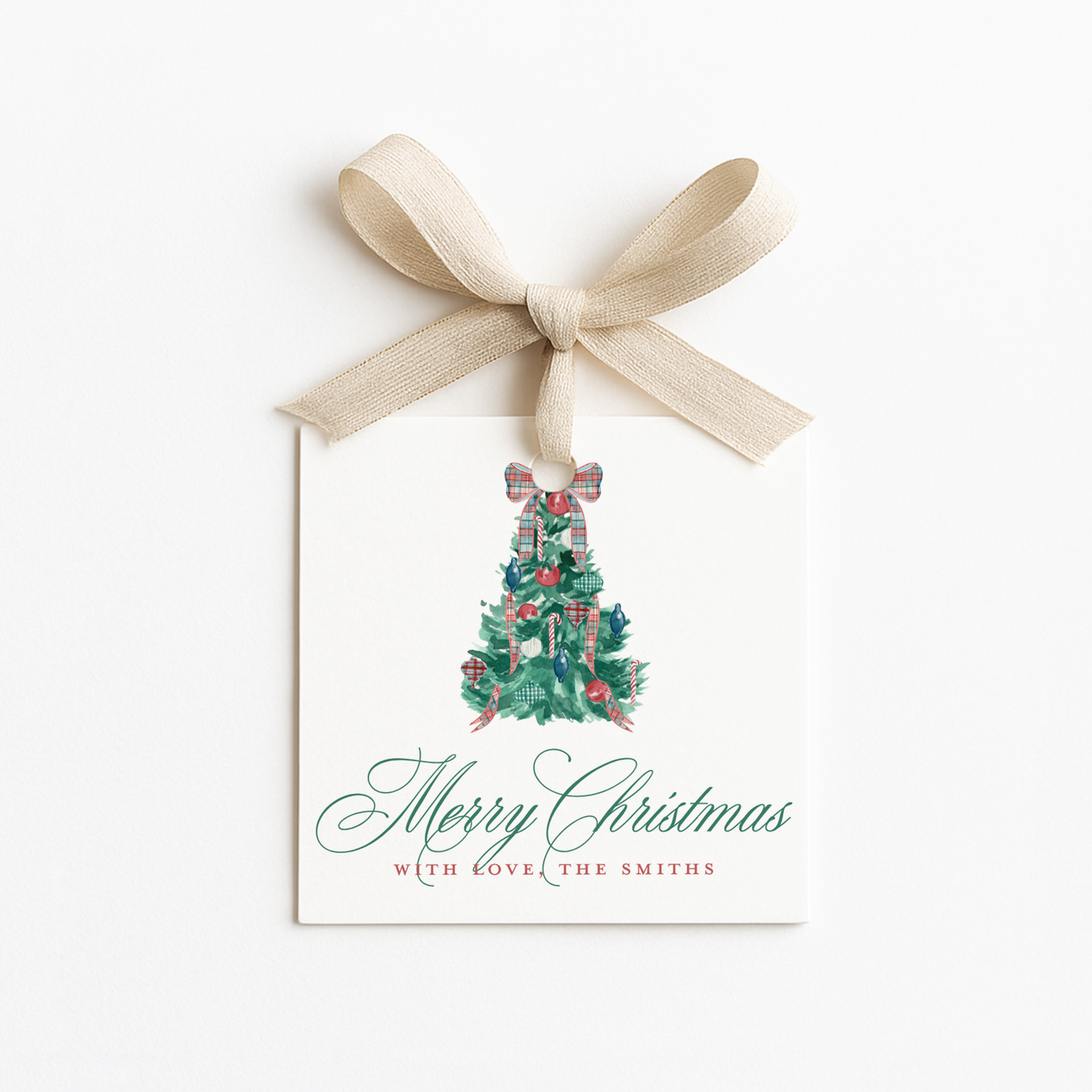Square Christmas Gift Tags