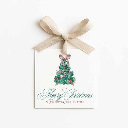 Square Christmas Gift Tags