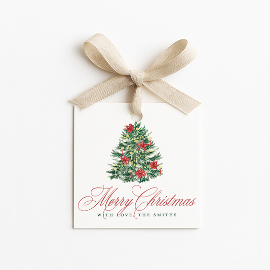 Square Christmas Gift Tags