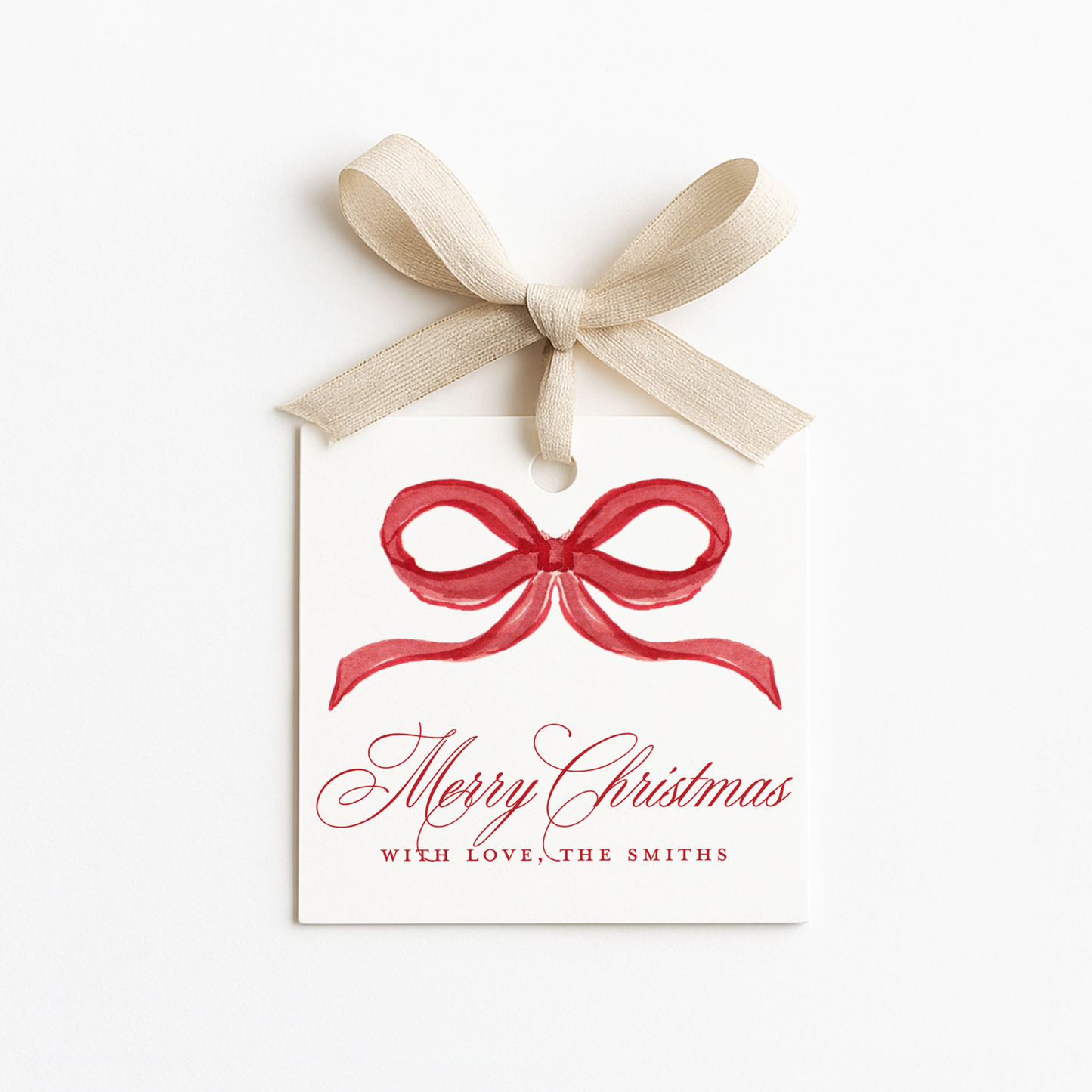 Square Christmas Gift Tags