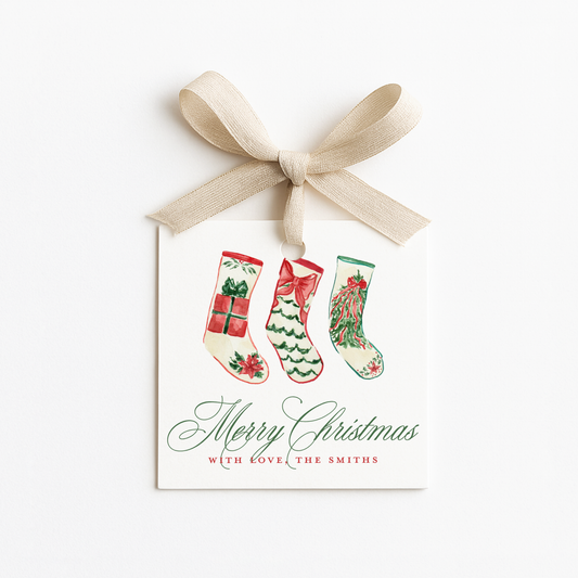 Square Christmas Gift Tags