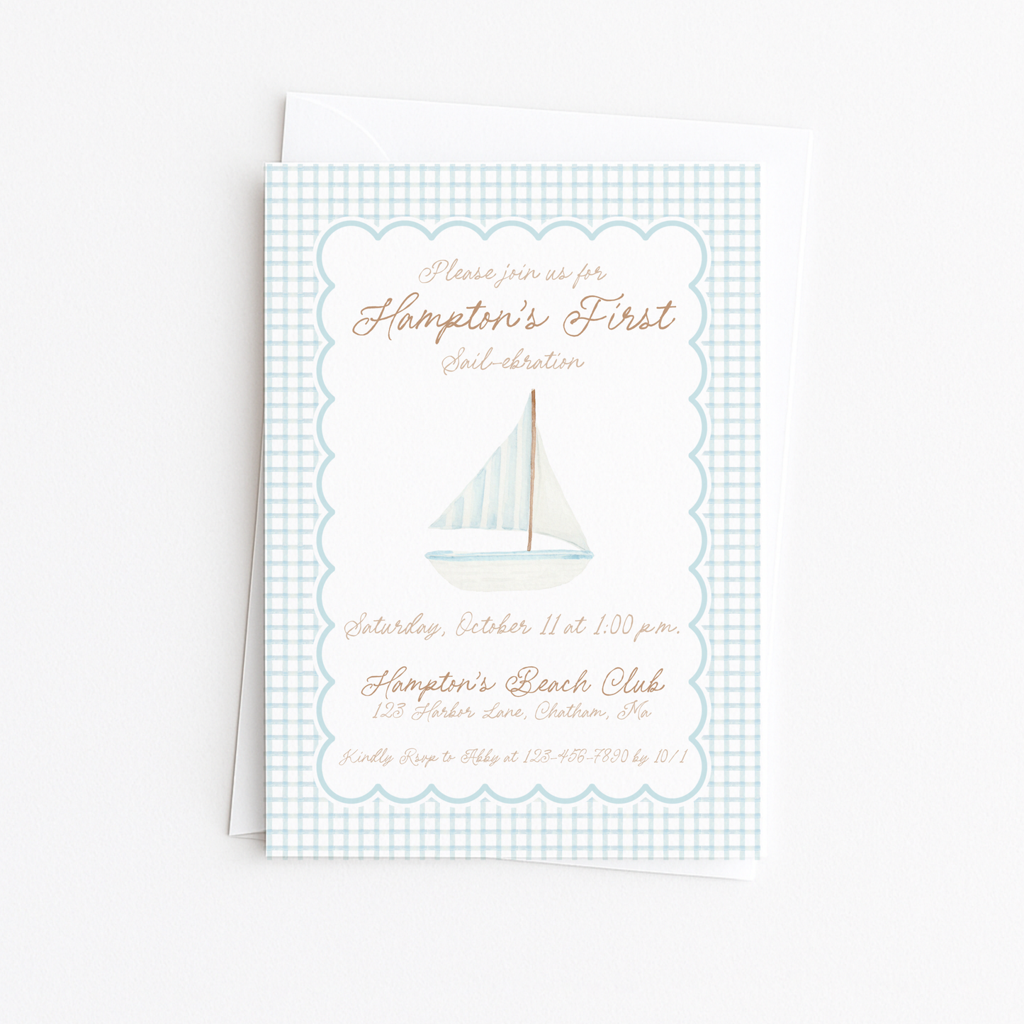 First Sail-ebration #1 Invitation