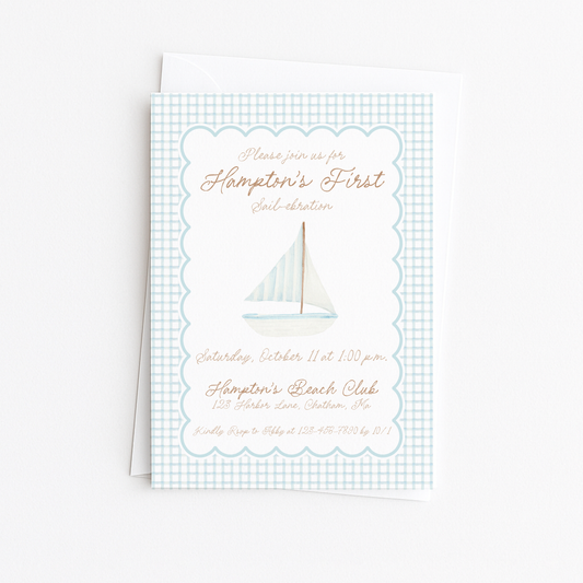 First Sail-ebration #1 Invitation