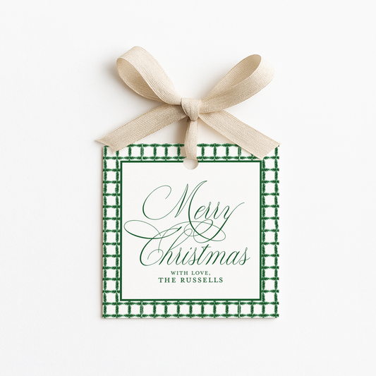 Square Christmas Gift Tags
