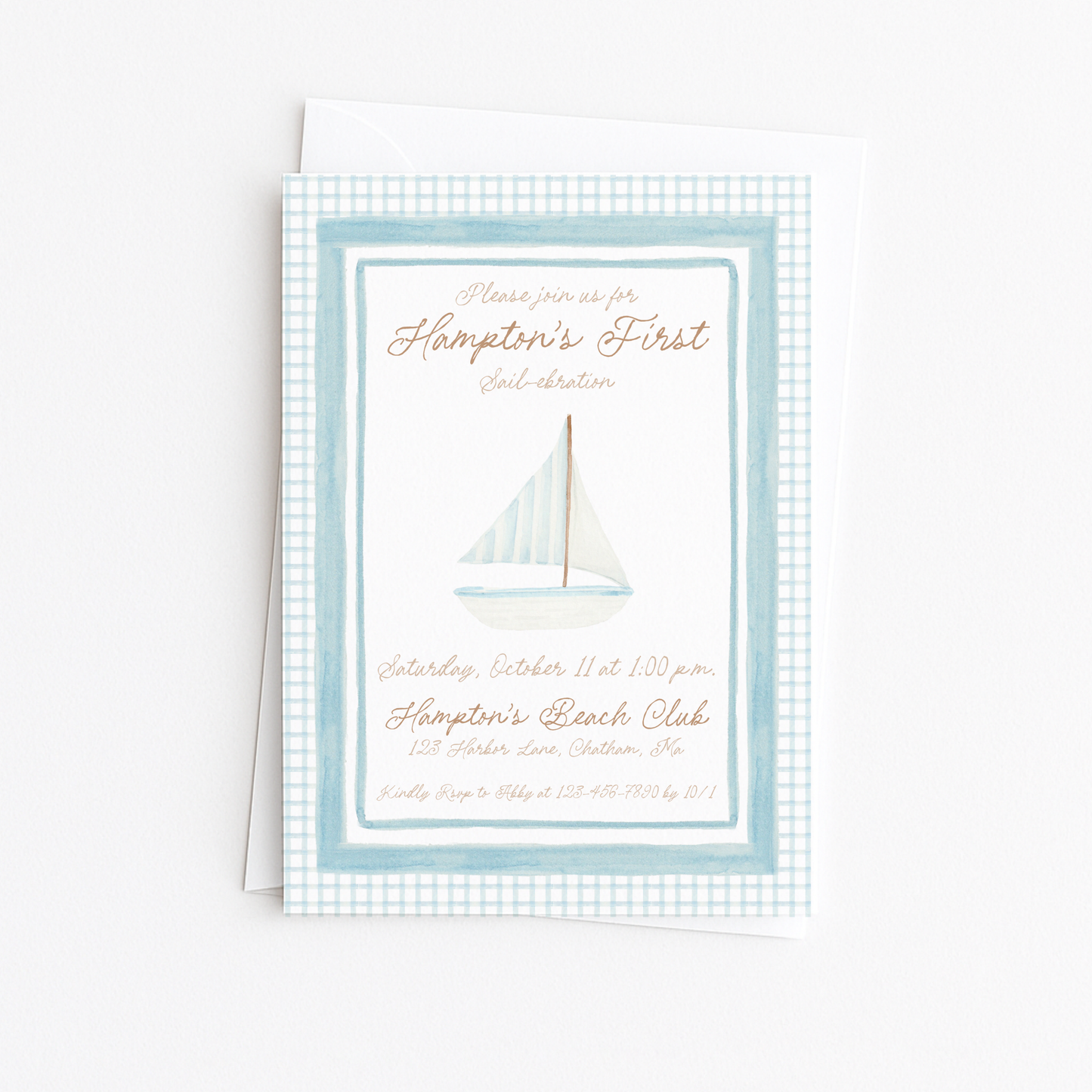 First Sail-ebration #2 Invitation