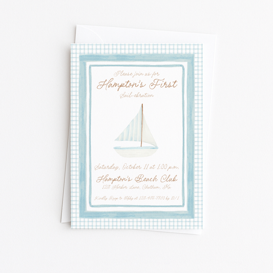 First Sail-ebration #2 Invitation