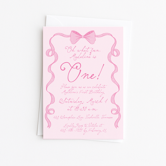 Sweet ONE Invitation #1