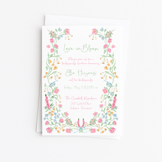 Love In Bloom Bridal Shower Invitation #3