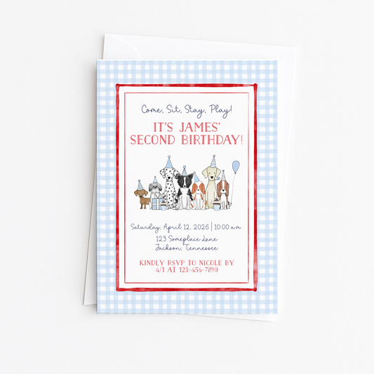 Gingham Puppy Pawty #1