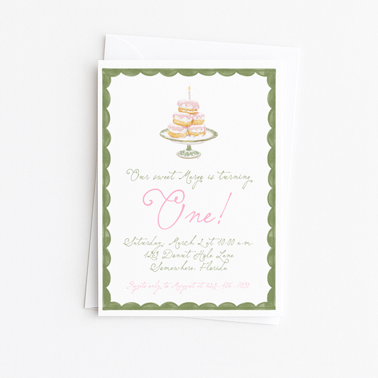 Sweet ONE Invitation #2