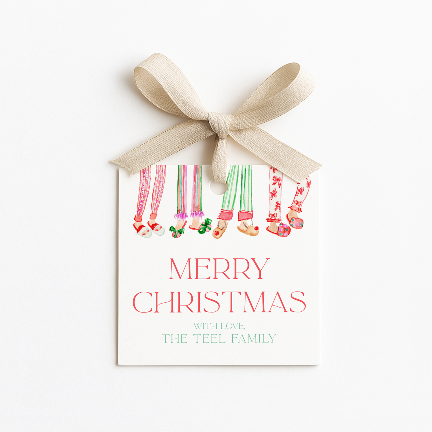 Square Christmas Gift Tags