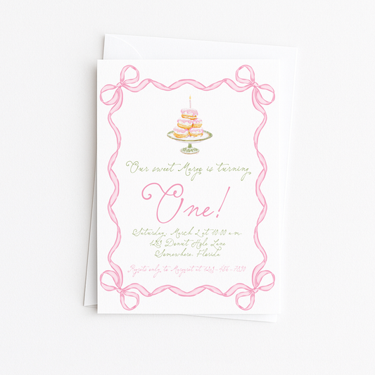 Sweet ONE Invitation #3